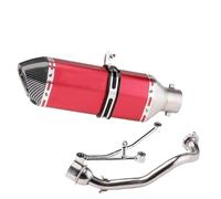 SPAMFAFGHQ For Y&amaha RS100 Motorcycle Exhaust Pipe Full System Front Link Pipe Stainless Steel Modification accessories(Style F)
