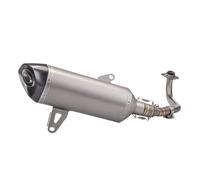 SPAMFAFGHQ For Y&amaha X MAX250 XMAX 300 XMAX300 250 Motorcycle Exhaust Escape Moto Muffler Slip On Motorcross Front Pipe Stainless Steel Tube(Style F)