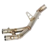 SPAMFAFGHQ For Y&amaha YZF-R1 R1 R1M MT10 2015 2016 2017 2018 2019 2020 Motorcycle Exhaust Muffler Middle Link Pipe Connect Tube Parts Slip-on Mid