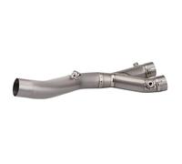 SPAMFAFGHQ For Y&amaha YZF R1 R1M MT10 2015 2016 2017 2018-2024 Slip On Line Motorcycle Exhaust Middle Link Pipe Interface Connect Muffler