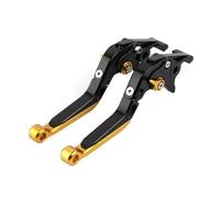 SPAMFAFGHQ for Yamaha for Aerox155 2015 2016 2017 2018 2019 2020 2021 2022 Motorcycle Accessories Adjustable Folding Extendable Brake Clutch Levers(Black Gold)
