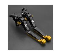 SPAMFAFGHQ for Yamaha for FAZER 600 FZ6S/FZ6N FZ6 S/N 1998-2003 Extendable Folding Adjustable Brake Clutch Levers Motorcycle Accessories(Black Gold)