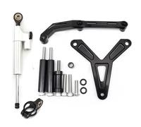SPAMFAFGHQ For YAMAHA For Tracer 900 GT 2021 2022 2023 Carbon Pattern Motorcycle Steering Damper CNC Aluminum Stabilizer Bracket Mounting Support Kit(Model J)