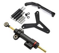 SPAMFAFGHQ For YAMAHA For Tracer 900 GT 2021 2022 2023 Carbon Pattern Motorcycle Steering Damper CNC Aluminum Stabilizer Bracket Mounting Support Kit(Model A)