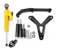 SPAMFAFGHQ For YAMAHA For Tracer 900 GT 2021 2022 2023 Carbon Pattern Motorcycle Steering Damper CNC Aluminum Stabilizer Bracket Mounting Support Kit(Model E)