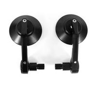 SPAMFAFGHQ For Yamaha XSR 700 2018 2019 XSR 900 2016 2017 2018 2019 Motorcycle CNC Handle Bar End Mirrors Rear View Side Mirror(BLACK)