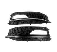 SPAMFAFGHQ Front Bumper Lower Fog Light Grille Cover 8K0807681 Chrome For A4 B8.5 S-Line S4 2012 2013 2014 2015 RS4 Style Honeycomb