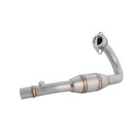 SPAMFAFGHQ Header Tube Front Middle Link Pipe Slip On 51mm Muffler Motorcycle Exhaust Escape Systems For CRF300L ABS Rally 2021 2022 2023 2024 2025(Style B)