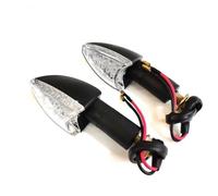 SPAMFAFGHQ LED Bendable Motorcycle Signal Light Indicator Flasher Turn Brake Lamp For APRILIA RS 660 125 For Shiver 750 RS660 RS125 Signal Light