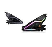 SPAMFAFGHQ LED Headlight Assemblies Lens For Nissan 370Z 2008-2020 2021 Featuring Daytime Running Lights And Sequential RGB Turn Signals