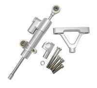SPAMFAFGHQ Motorcycle Accessories Adjustable Steering Damper Bracket Mounting Kit For KAWASAKI ZX6R ZX-6R 2007 2008 Aluminum Alloy(Model G)
