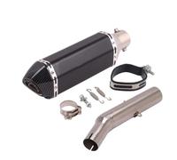 SPAMFAFGHQ Motorcycle Exhaust Escape Middle Link Pipe Moto Muffler Adapter Connec Slip On For Y&amaha For Tricker XG250 XT250 XG 250 2004-2008(Style B)