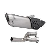 SPAMFAFGHQ Motorcycle Exhaust Muffle Middle Link Pipe Middle Section Exhaust System For YZF-R1 R1 2015 2016 2017 2018 2019 2020 2021 2022(Style B 480MM)