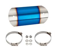 SPAMFAFGHQ Motorcycle Exhaust Muffler Front Middle Pipe Heat Shield Cover Stainless Steel Clamps Retainer Fixed Insulation Anti-Scald(Style C)