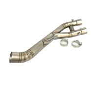 SPAMFAFGHQ Motorcycle Exhaust Muffler Middle Link Pipe Connect Tube Parts Slip-on Mid For Y&amaha YZF-R1 R1 R1M MT10 2015-2019 2020 2021