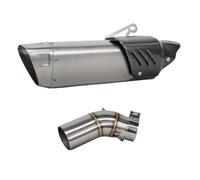 SPAMFAFGHQ Motorcycle Exhaust Slip On Line Middle Pipe Muffler For B&MW C400 C400X C400GT 2018 2019 2020 C600 Sport C650 GT 2010-2015