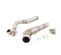 SPAMFAFGHQ Motorcycle Exhaust System Modified Front Connection Mid Link Pipe 51mm For PCX 125 PCX 150 PCX125 2011 2012 2013-2018 2019