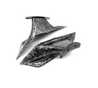 SPAMFAFGHQ Motorcycle Front Light Cowl Side Winglet Wind Fin Spoiler Trim Cover For CBR650R CBR 650R 2019 2020 2021 2022 2023(Forged Pattern)