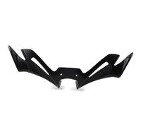 SPAMFAFGHQ Motorcycle Front Winglet Aerodynamic Spoiler Fairing Cover For Yamaha R3 R25 2022 2019 2020 2021(BLACK)