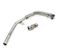 SPAMFAFGHQ Motorcycle Full System 51MM Exhaust Pipe Modified Stainless Steel Front Pipe Slip-on For CFMOTO 450MT 450 MT 450-MT 2023-2024
