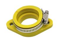 SPAMFAFGHQ Motorcycle Pit Dirt Bike Carburetor Adapter Inlet Intake Pipe Rubber Fit For KEIHIN For MIKUNI For KOSO PE For PWK 21-34mm Air Intake(Yellow,21-30mm)