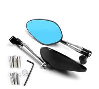 SPAMFAFGHQ Motorcycle Side Mirror Rearview Mirror For Aprilia For Tuono For Mana For Dorsoduro For Shiver For Pegaso/SXV For Scarabeo For Sportcity / SR50R(Silver)