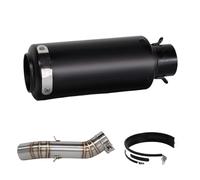 SPAMFAFGHQ Motorcycle Slip On Line Exhaust Project Muffler Middle Pipe For CBR500R CB500F CB500X CBR400R CB400F CB400X 2016-2024(Style E)