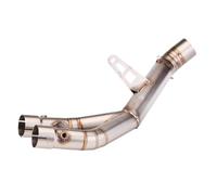 SPAMFAFGHQ Motorcycle Titanium Exhaust Escape For YZF R1 MT-10 R1M 2015 2016 2017 2018-2023 Moto Modified Muffler 50.8mm Mid Link Pipe(60MM Stainless Steel A)