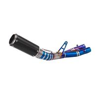 SPAMFAFGHQ Motorcycle Titanium Exhaust Escape For YZF R1 MT-10 R1M 2015 2016 2017 2018-2023 Moto Modified Muffler 50.8mm Mid Link Pipe(Titanium Alloy G)