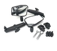 SPAMFAFGHQ Motorcycle Universal Foldable Rear View Mirror 360 Degree Rotating ADV Motorbike Off Road Wide View Handlebar Mirrors