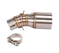 SPAMFAFGHQ Slip On For B&MW C400 C400X C400GT 2018 2019 2020 Motorcycle Exhaust Escape Modified Middle Link Pipe 60mm Without Muffler