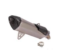 SPAMFAFGHQ Slip On For B&MW C400 C400X C400GT 2018-2020 Full System Motorcycle Exhaust Escape Moto Middle Link Pipe Carbon Fiber Muffler(Style B)