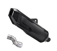 SPAMFAFGHQ Slip On For B&MW R1200GS R1200 GS For Adventure ADV Motorcycle Exhaust System Modified With Cover Double Hole Muffler Middle Pipe(Style D)