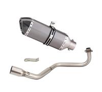 SPAMFAFGHQ Slip On For MSX125 Msx 125 Motorcycle Full Exhaust System 51MM Escape Moto Muffler With Stainless Front Link Pipe Accessories(Style C)