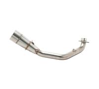 SPAMFAFGHQ Slip On For SYM For HUSKY ADV 300 2023 2024 Exhaust Middle Link Pipe 51MM Modify Exhaust Escape Muffler Stainless
