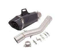 SPAMFAFGHQ Slip On For Voge 500DS 500R LX500DS 2019 2020 Motorcycle Exhaust System Escape Muffler With Mid Link Pipe Removable DB Killer(Style j)