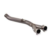 SPAMFAFGHQ Slip On For Y&amaha YZF R1 R1M MT10 2015-2024 Motorcycle Exhaust Modify Racing Line Titanium Alloy Middle Pipe Connect Interface