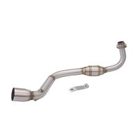 SPAMFAFGHQ Slip On Motorcycle Exhaust Muffler Contact Middle Middle Pipe For Grom M3 MSX 125 MSX125 2013 2014 2015 2016 2017 2018 2019(Style A)
