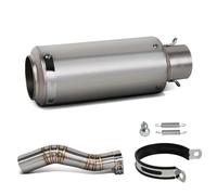 SPAMFAFGHQ Sport Racing Exhaust Slip On Line Motorcycle Middle Link Pipe With Project Muffler For CBR250RR CBR250 RR 2017-2022 2023 2024(Style D)