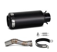 SPAMFAFGHQ Sport Racing Exhaust Slip On Line Motorcycle Middle Link Pipe With Project Muffler For CBR250RR CBR250 RR 2017-2022 2023 2024(Style E)