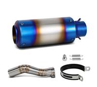 SPAMFAFGHQ Sport Racing Exhaust Slip On Line Motorcycle Middle Link Pipe With Project Muffler For CBR250RR CBR250 RR 2017-2022 2023 2024(Style C)