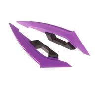 SPAMFAFGHQ Universal Accessories Motorcycle Side Spoilers Dynamic Wing Front Fairing Winglets 1pair Sticker Aerodynamic Scooters Winglet(Purple)