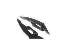 SPAMFAFGHQ Universal Accessories Motorcycle Side Spoilers Dynamic Wing Front Fairing Winglets 1pair Sticker Aerodynamic Scooters Winglet(BLACK)