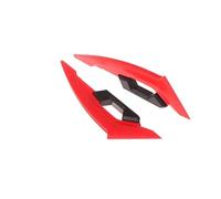 SPAMFAFGHQ Universal Accessories Motorcycle Side Spoilers Dynamic Wing Front Fairing Winglets 1pair Sticker Aerodynamic Scooters Winglet(RED)
