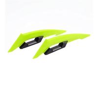 SPAMFAFGHQ Universal Accessories Motorcycle Side Spoilers Dynamic Wing Front Fairing Winglets 1pair Sticker Aerodynamic Scooters Winglet(Yellow)