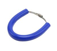 SPAMFAFGHQ Universal Motorcycle Accessories 100-160mm Universal Round Exhaust Protector Exhaust Pipe Silicone Fixing Rings(Blue)