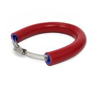 SPAMFAFGHQ Universal Motorcycle Exhaust Pipe Protector Guard Motocross Escape Moto Muffler Heat Shield Cover Anti-hot(RED)