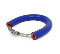 SPAMFAFGHQ Universal Motorcycle Exhaust Pipe Protector Guard Motocross Escape Moto Muffler Heat Shield Cover Anti-hot(Blue)