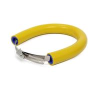 SPAMFAFGHQ Universal Motorcycle Exhaust Pipe Protector Guard Motocross Escape Moto Muffler Heat Shield Cover Anti-hot(Yellow)