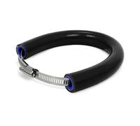 SPAMFAFGHQ Universal Motorcycle Exhaust Pipe Protector Guard Motocross Escape Moto Muffler Heat Shield Cover Anti-hot(BLACK)